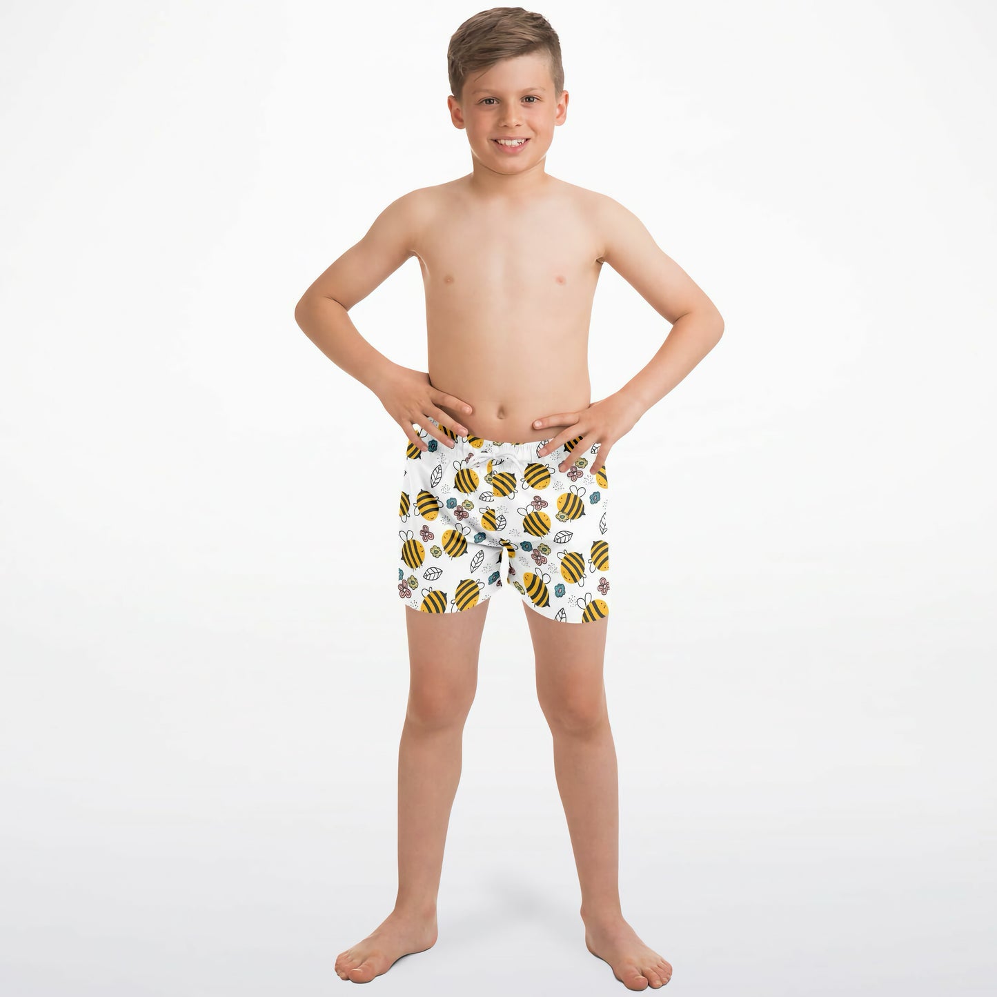 Boys Bumblebee Quick Drying Swim Trunks
