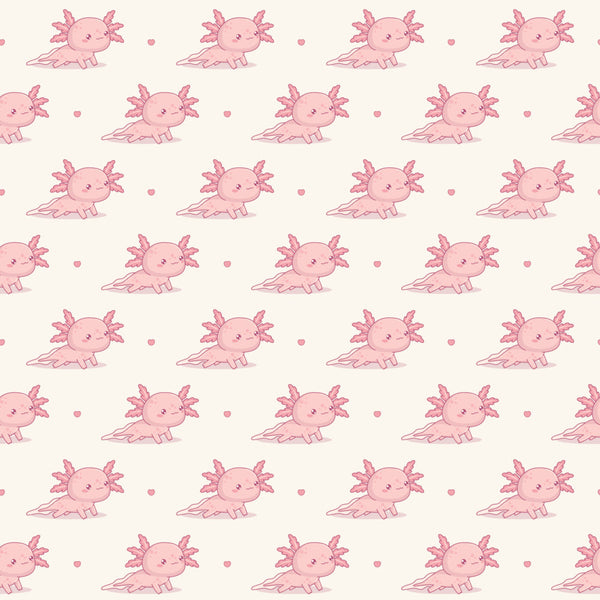 Pink Axolotl Pattern
