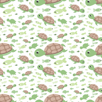 Green Sea Turtles Pattern