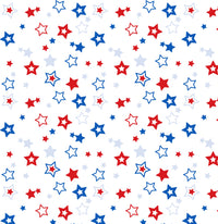 Red, White and Blue Stars Pattern