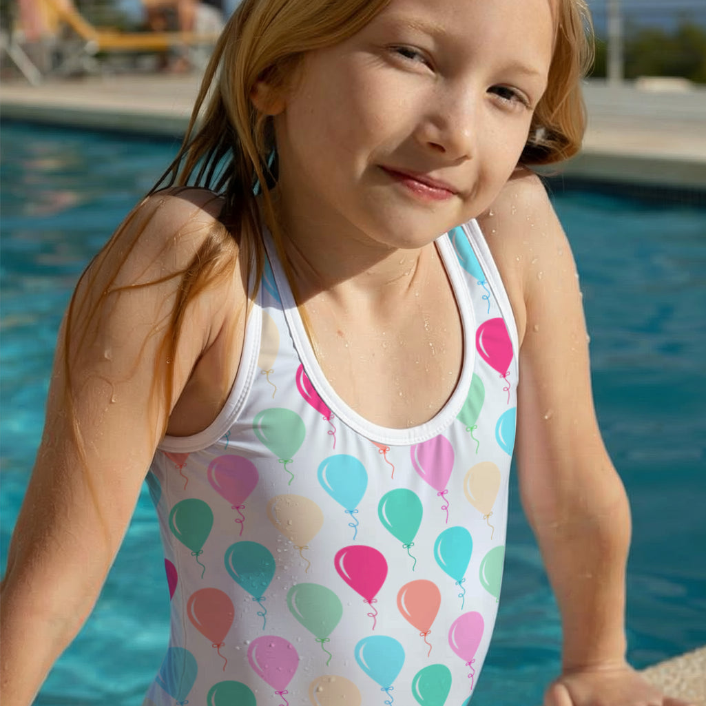 Girls Birthday Themed Swimwear