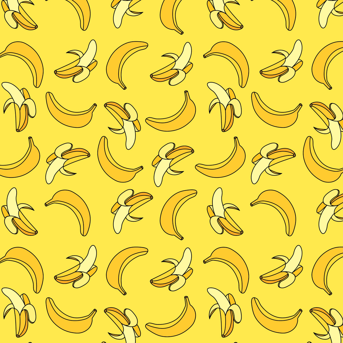 Yellow Banana Pattern 