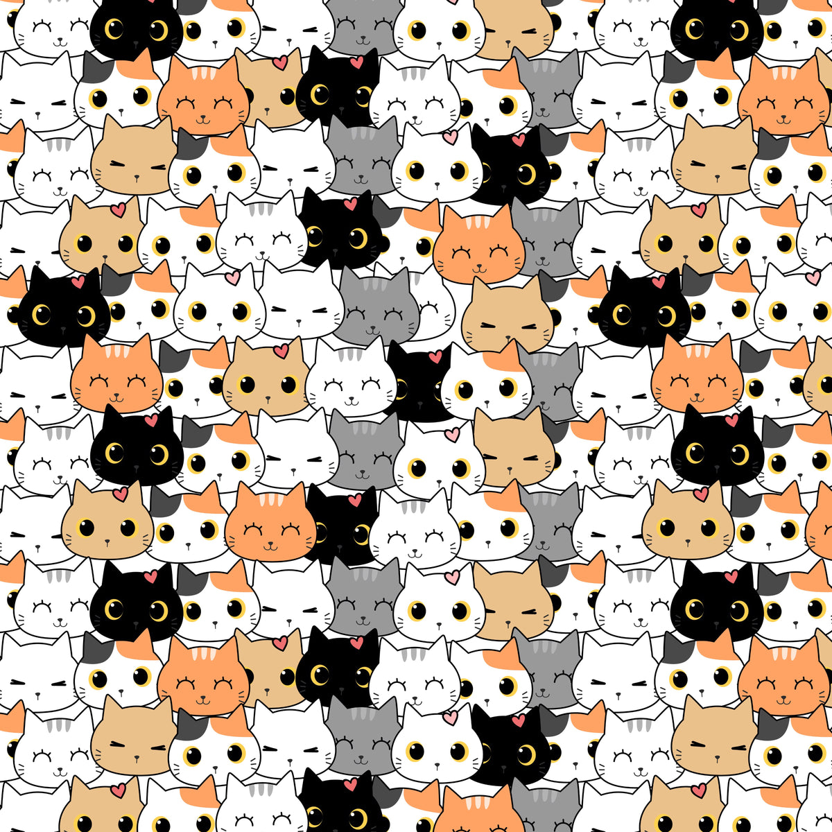 Cat Face Pattern 