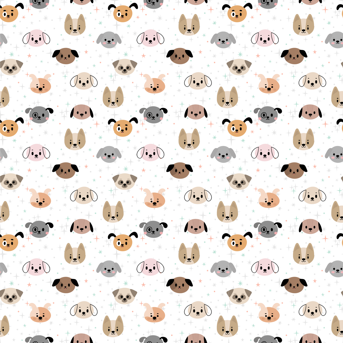 Dog Face Pattern 