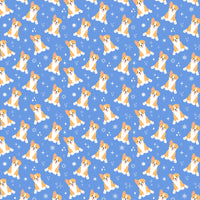 Blue Corgi Dog Pattern