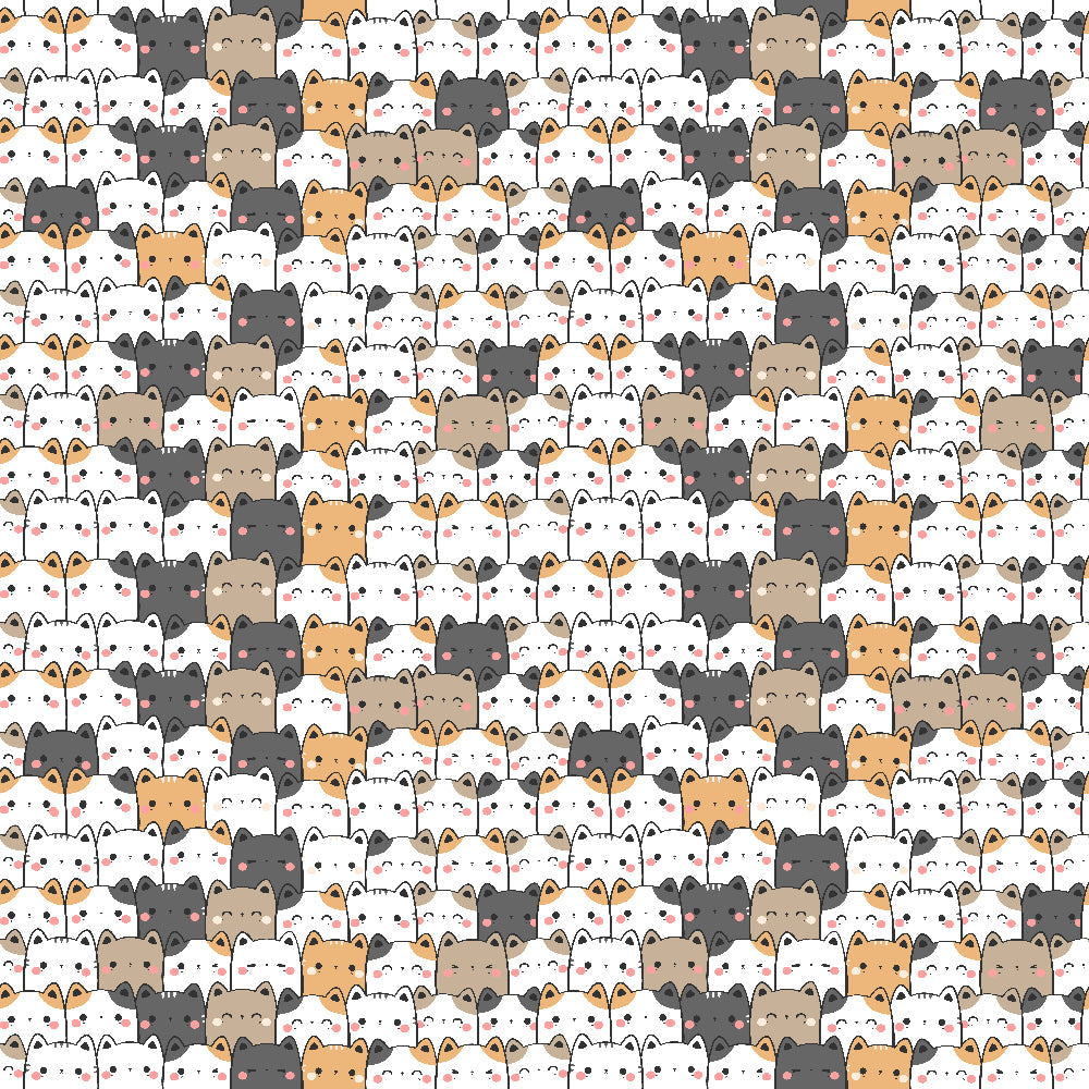Kawaii Cat Pattern 