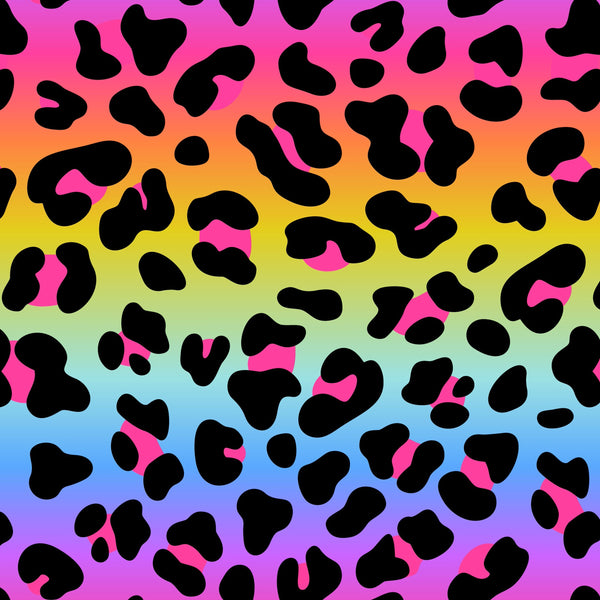 Rainbow Leopard Pattern