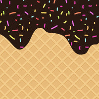 Chocolate Ice Cream Cone Pattern