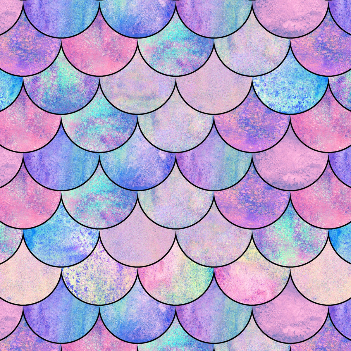 Pastel Mermaid Pattern 