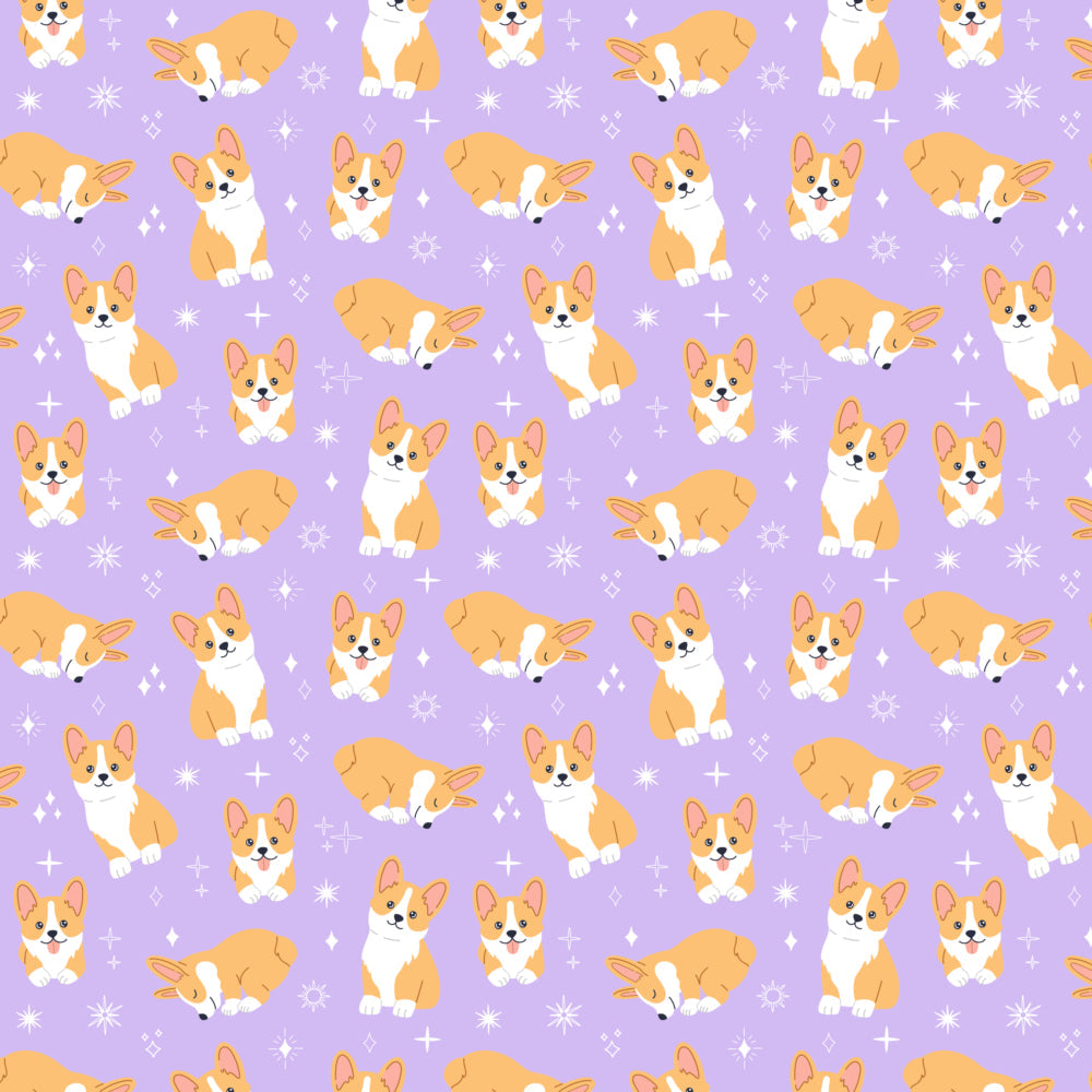 Purple Corgi Pattern 