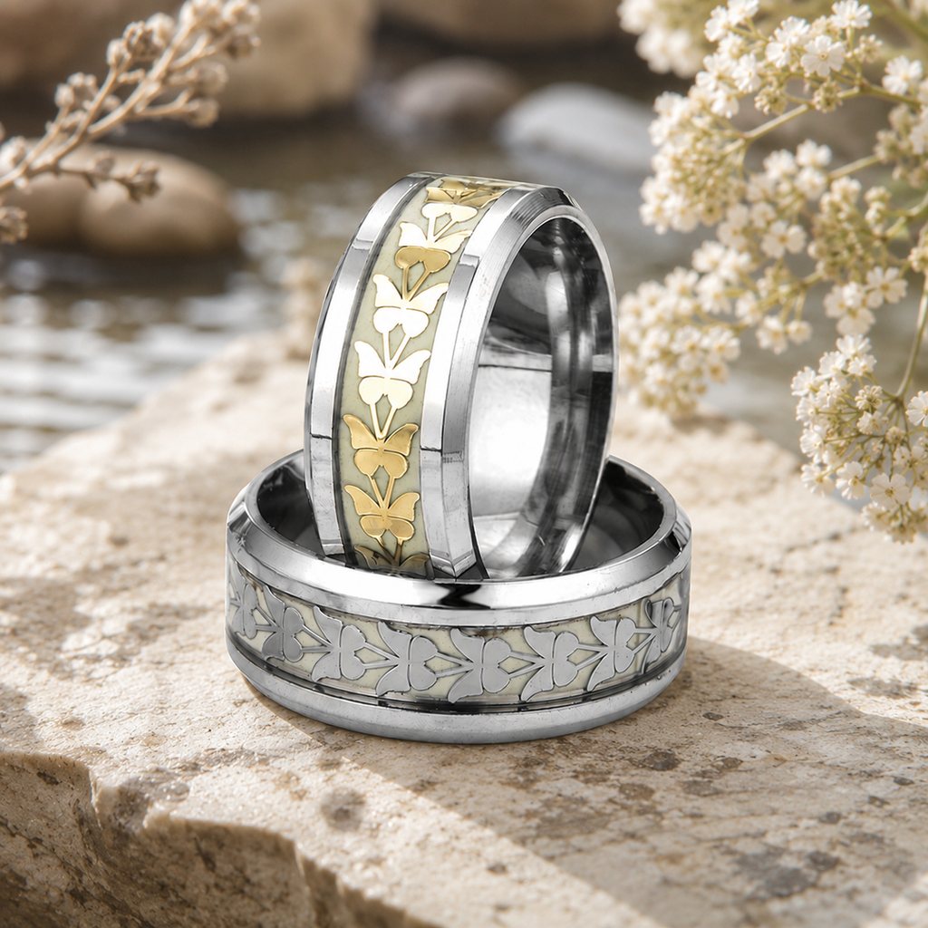 Luminous Butterfly Ring