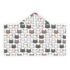 Kids Cat Face Hooded Towel – Soft & Absorbent Bath & Beach Wrap