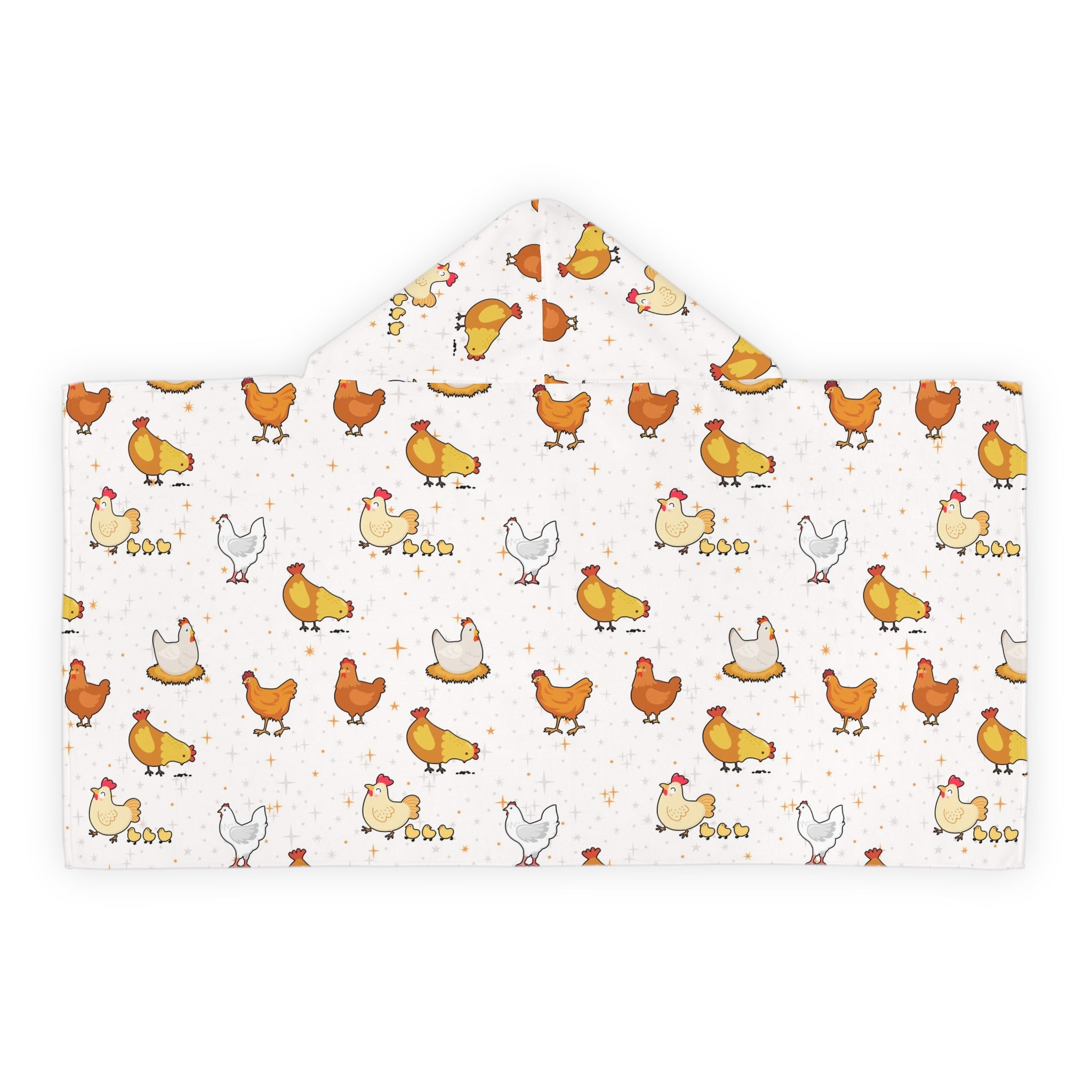 Kids Chicken Hooded Towel – Soft & Absorbent Bath & Beach Wrap
