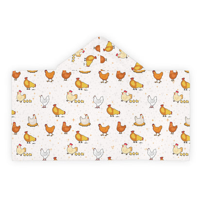 Kids Chicken Hooded Towel – Soft & Absorbent Bath & Beach Wrap