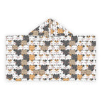 Girls Kawaii Cat Hooded Towel – Soft, Absorbent, and Perfect for Bath & Beach Time