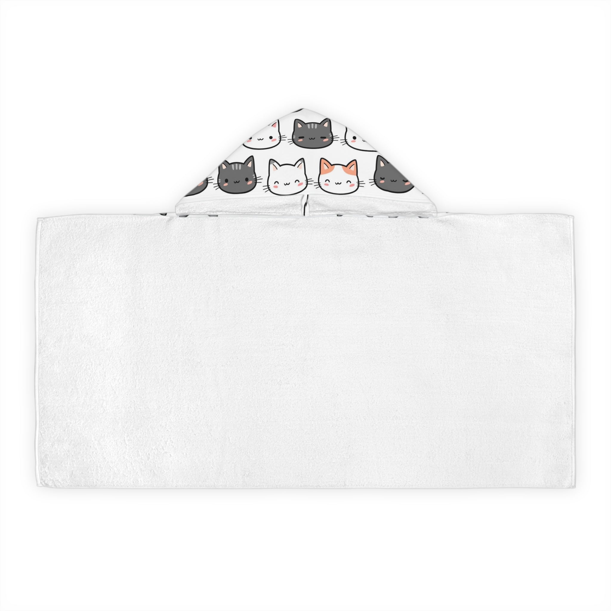 Kids Cat Face Hooded Towel – Soft & Absorbent Bath & Beach Wrap