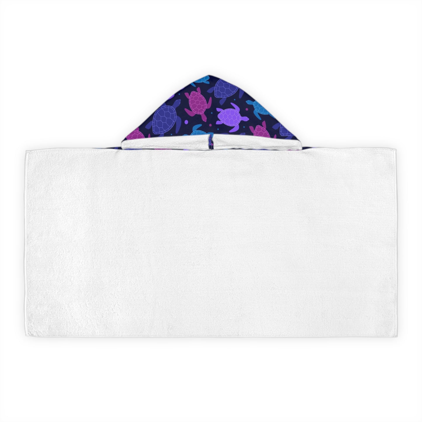 Kids Purple Sea Turtles Hooded Towel – Soft, Absorbent, and Perfect for Beach & Bath Time