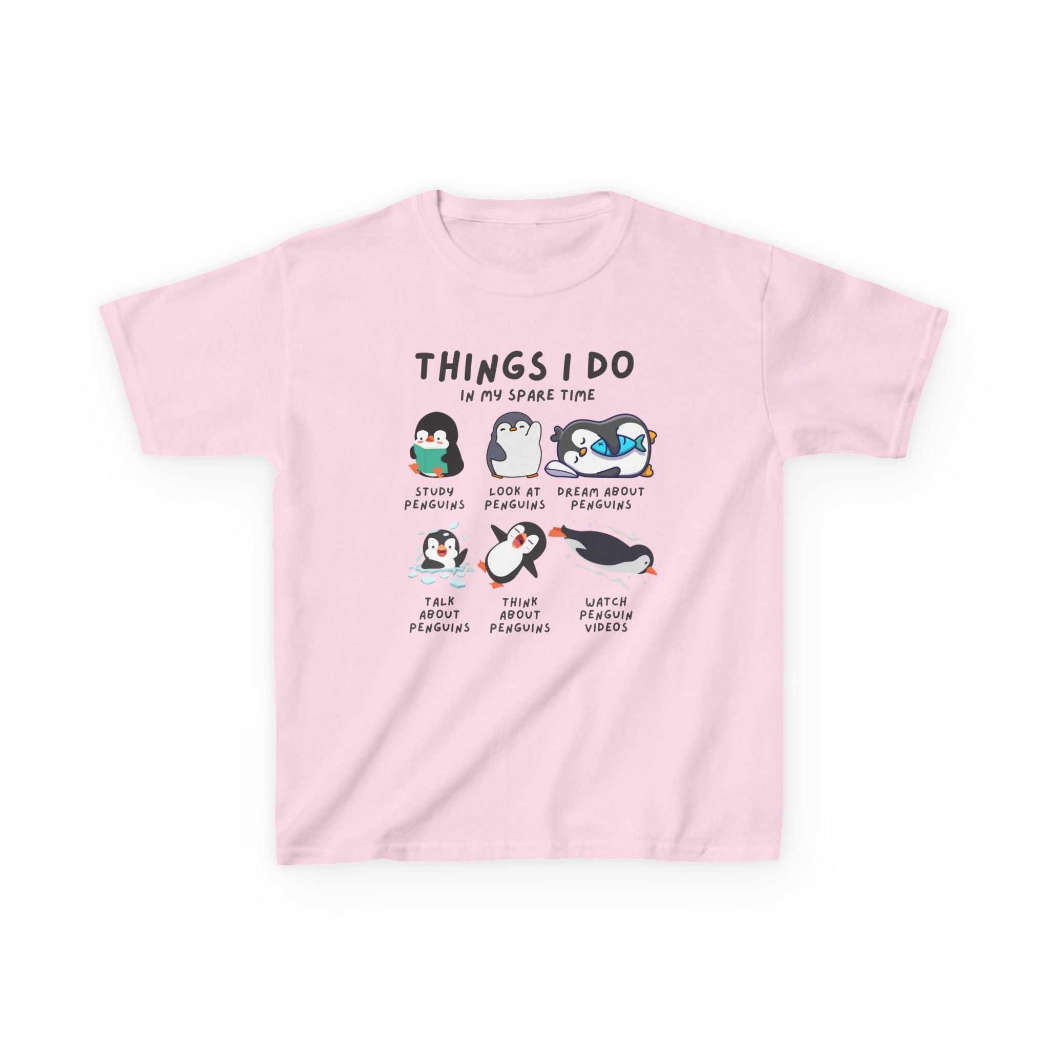 Kids 'Things I Do In My Spare Time' Penguin T-Shirt