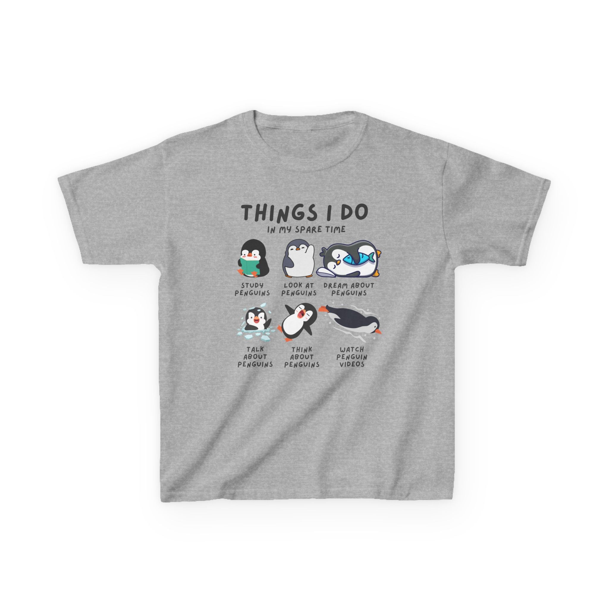 Kids 'Things I Do In My Spare Time' Penguin T-Shirt