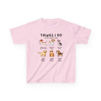 Kids 'Things I Do In My Spare Time' Dog T-Shirt