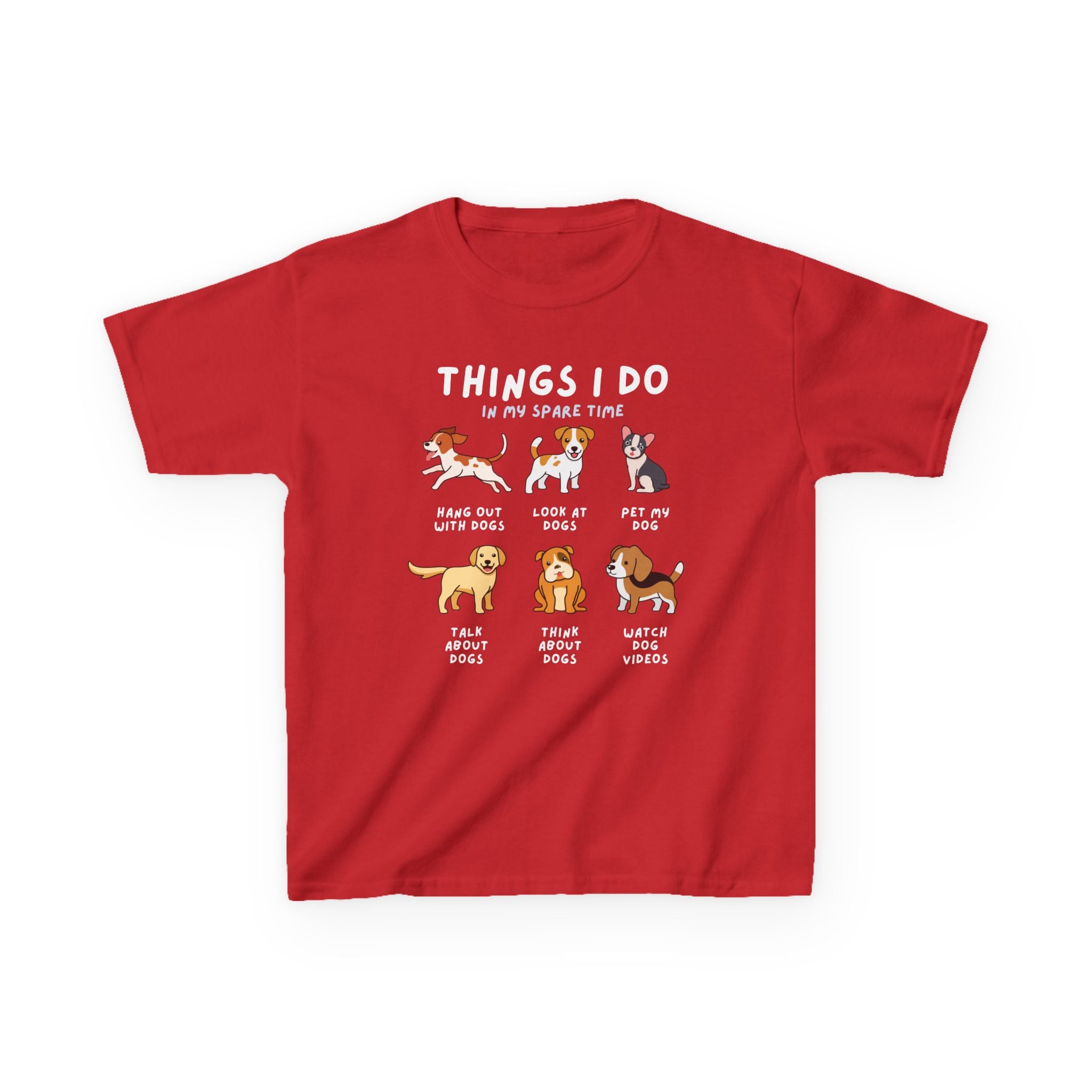 Kids 'Things I Do In My Spare Time' Dog T-Shirt
