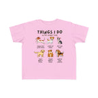 Kids 'Things I Do In My Spare Time' Dog T-Shirt