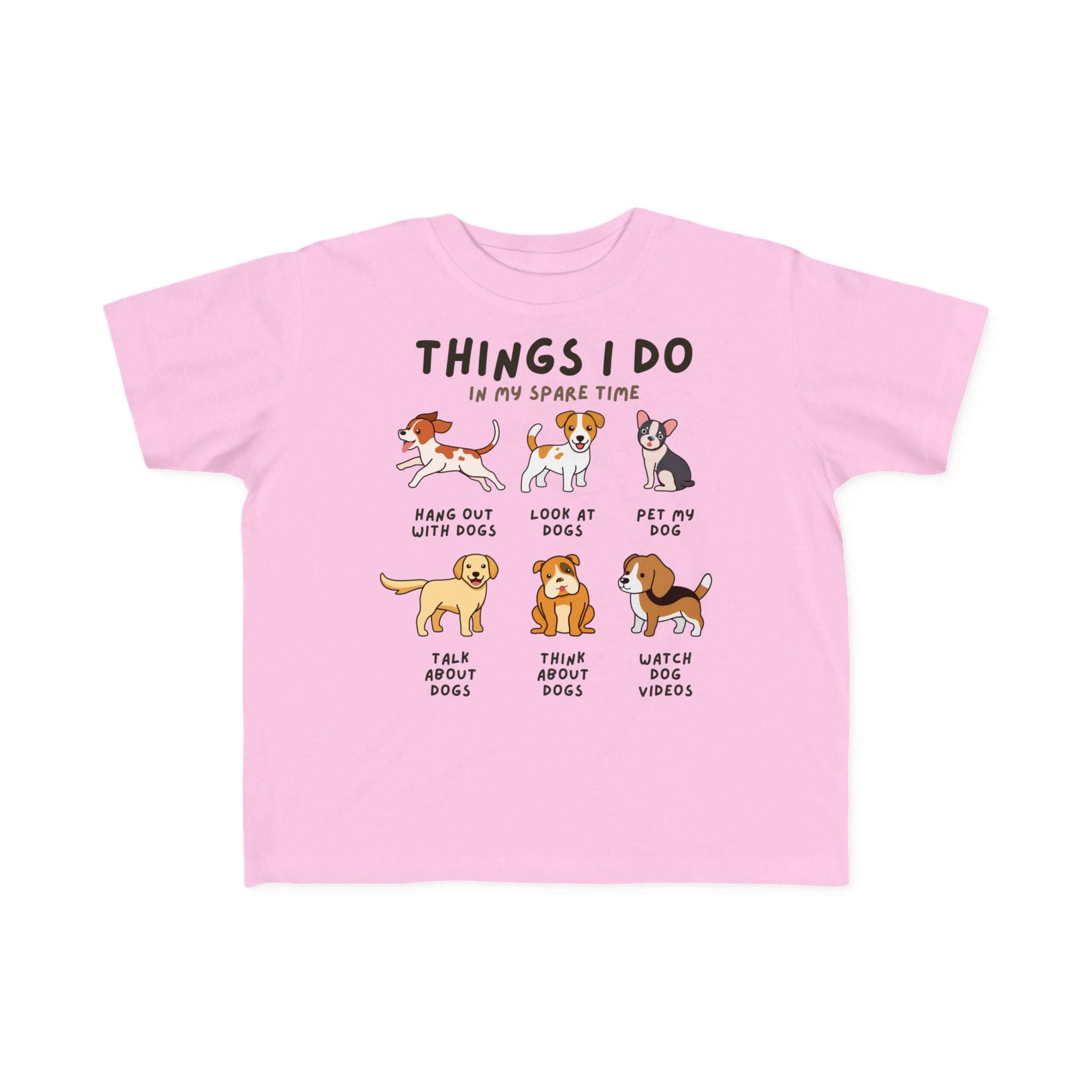 Kids 'Things I Do In My Spare Time' Dog T-Shirt