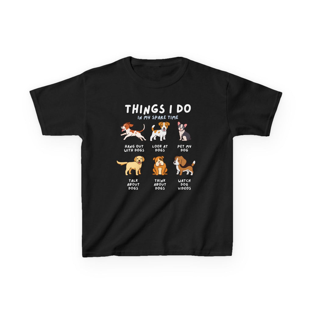 Kids 'Things I Do In My Spare Time' Dog T-Shirt