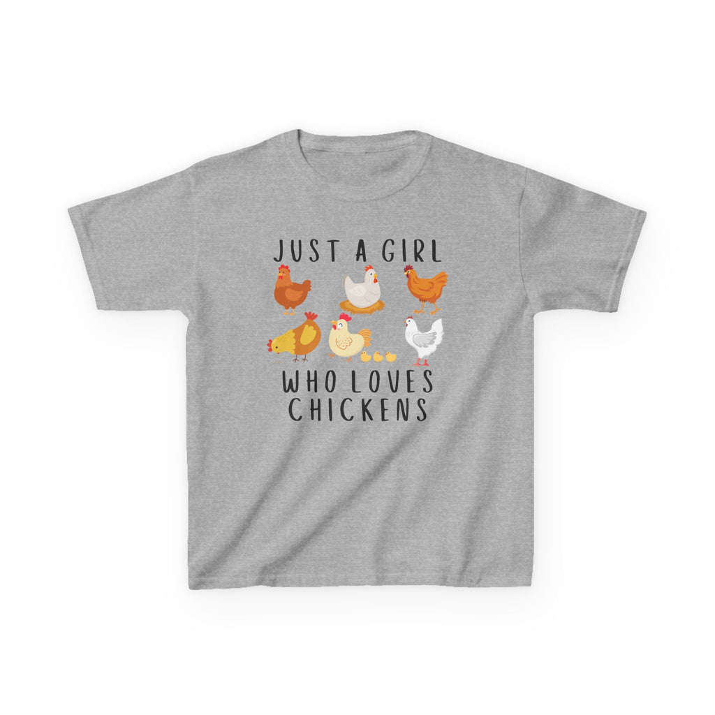 Girls 'Just A Girl Who Loves Chickens' Chicken T-Shirt