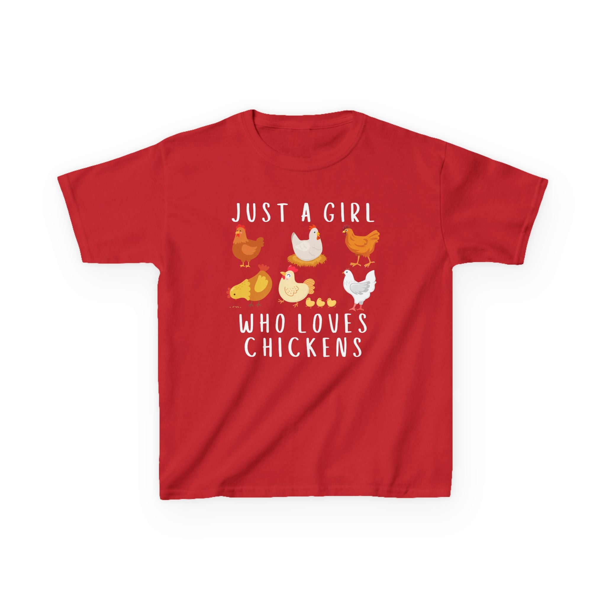 Girls 'Just A Girl Who Loves Chickens' Chicken T-Shirt