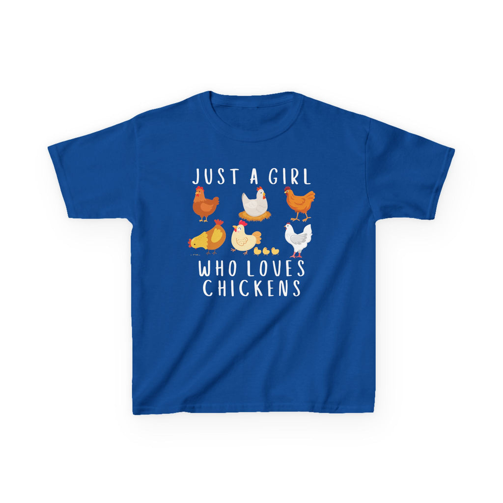 Girls 'Just A Girl Who Loves Chickens' Chicken T-Shirt