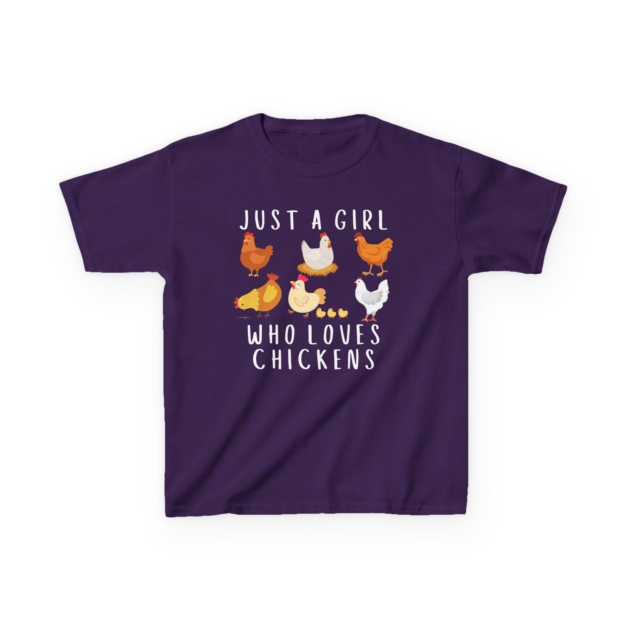 Girls 'Just A Girl Who Loves Chickens' Chicken T-Shirt