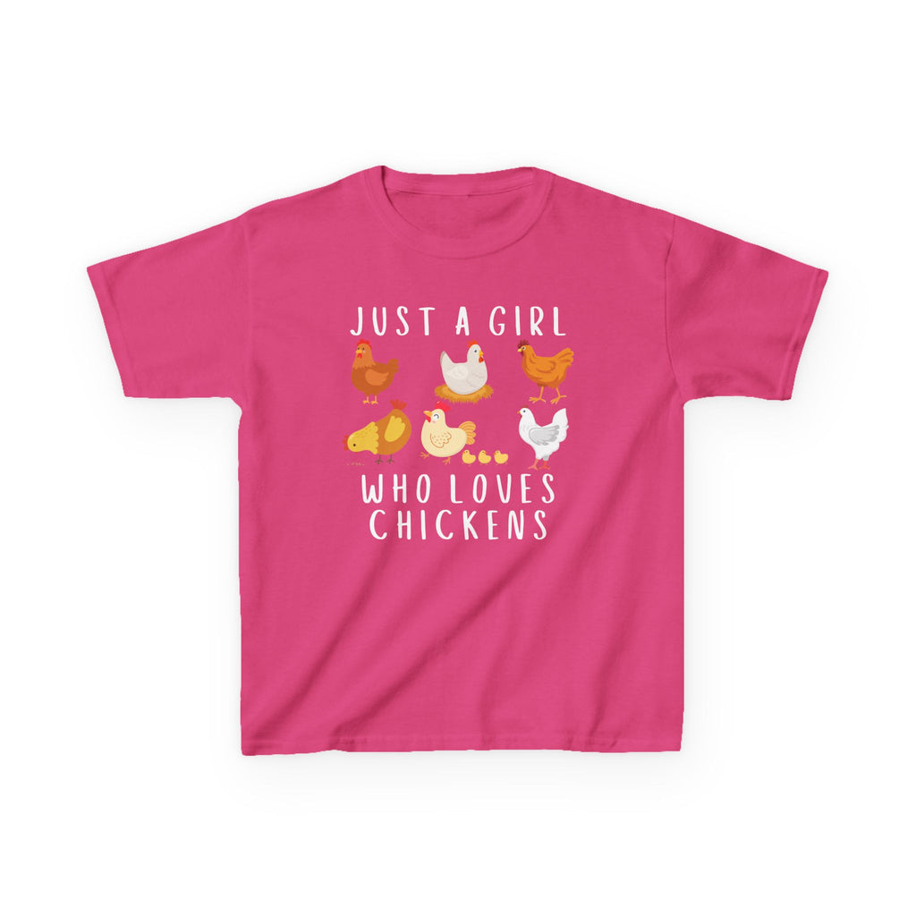 Girls 'Just A Girl Who Loves Chickens' Chicken T-Shirt
