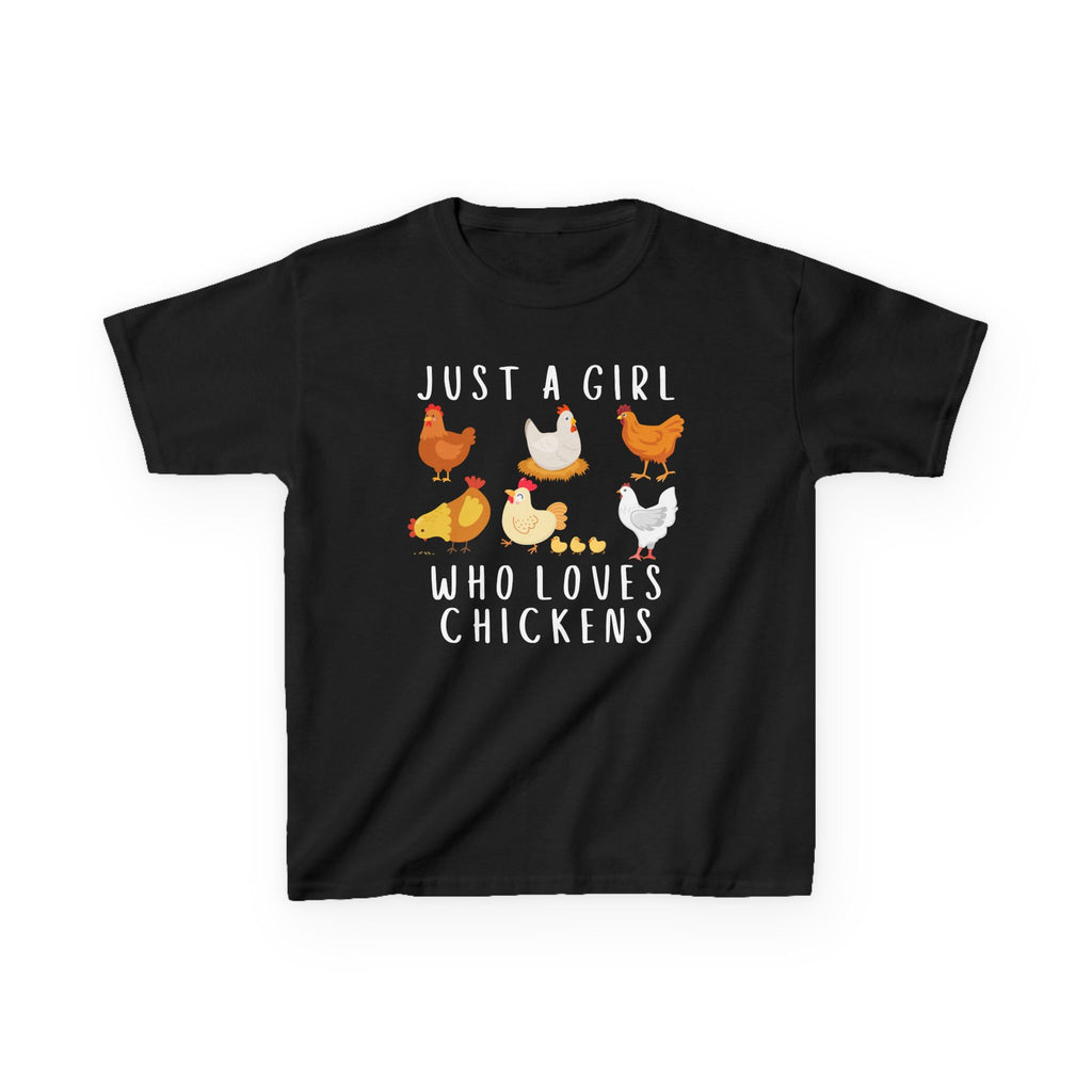 Girls 'Just A Girl Who Loves Chickens' Chicken T-Shirt