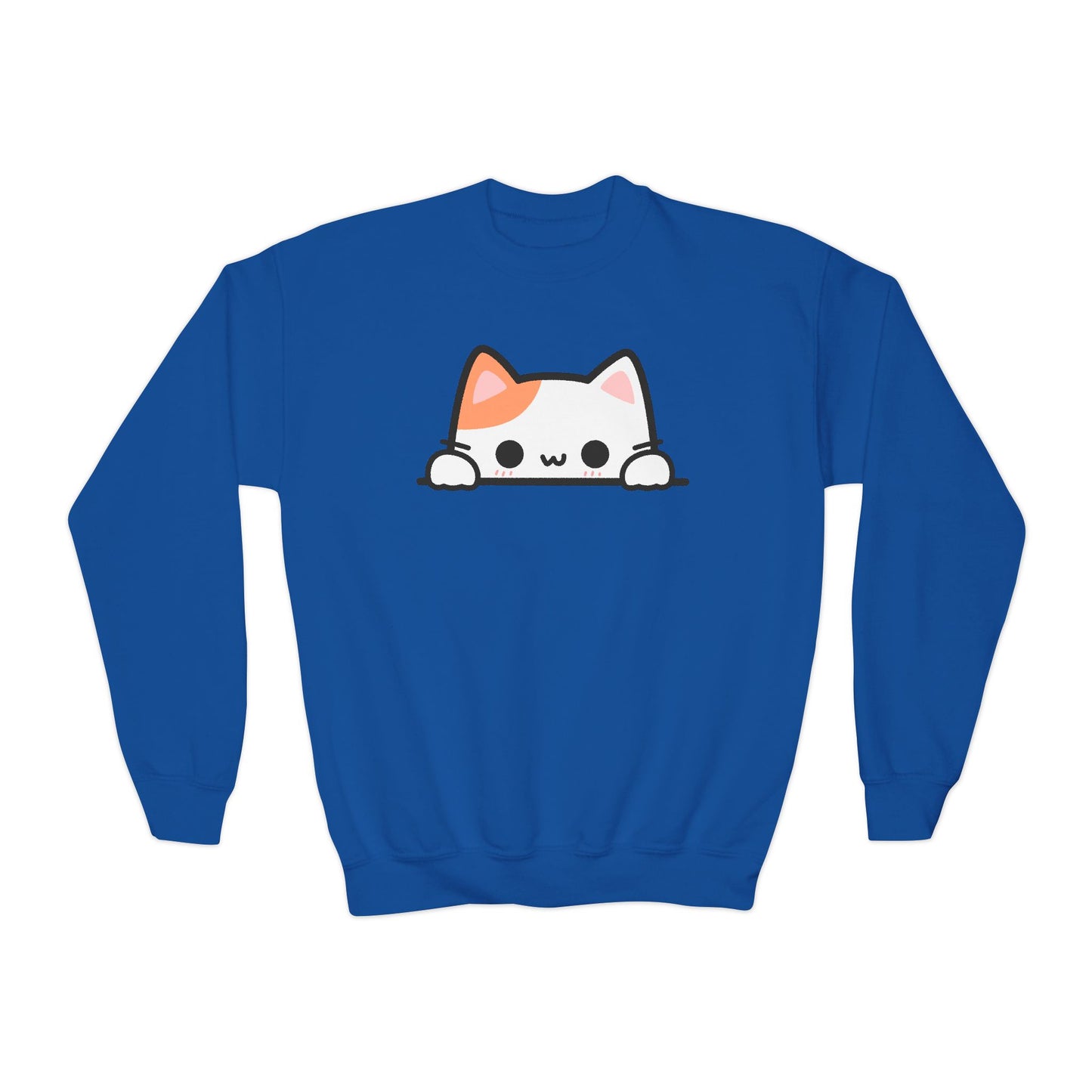 Kids Peeking Cat Sweatshirt – Cozy, Adorable, and Perfect for Everyday Fun