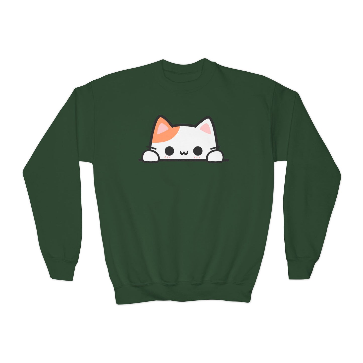 Kids Peeking Cat Sweatshirt – Cozy, Adorable, and Perfect for Everyday Fun