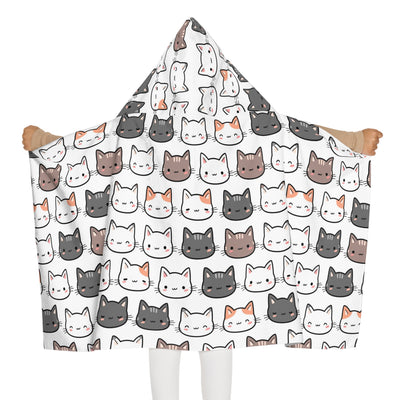 Kids Cat Face Hooded Towel – Soft & Absorbent Bath & Beach Wrap