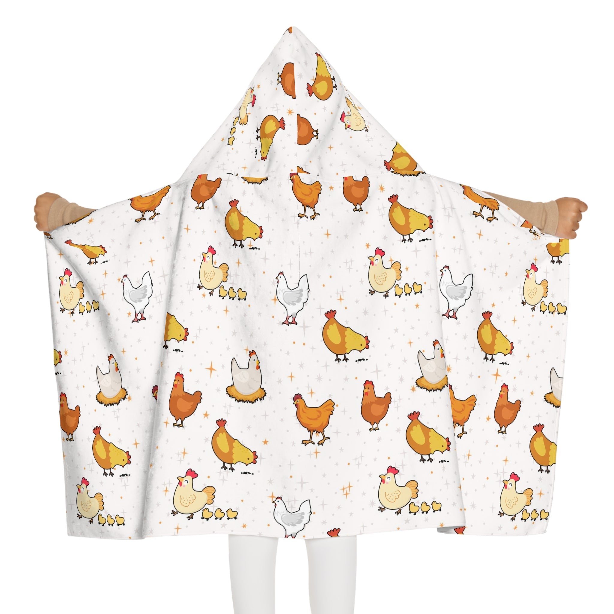 Kids Chicken Hooded Towel – Soft & Absorbent Bath & Beach Wrap