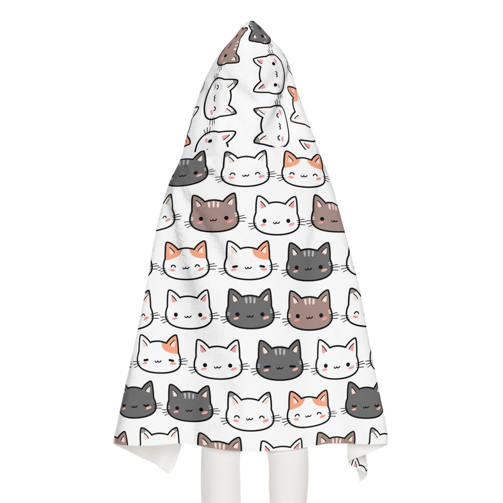 Kids Cat Face Hooded Towel – Soft & Absorbent Bath & Beach Wrap