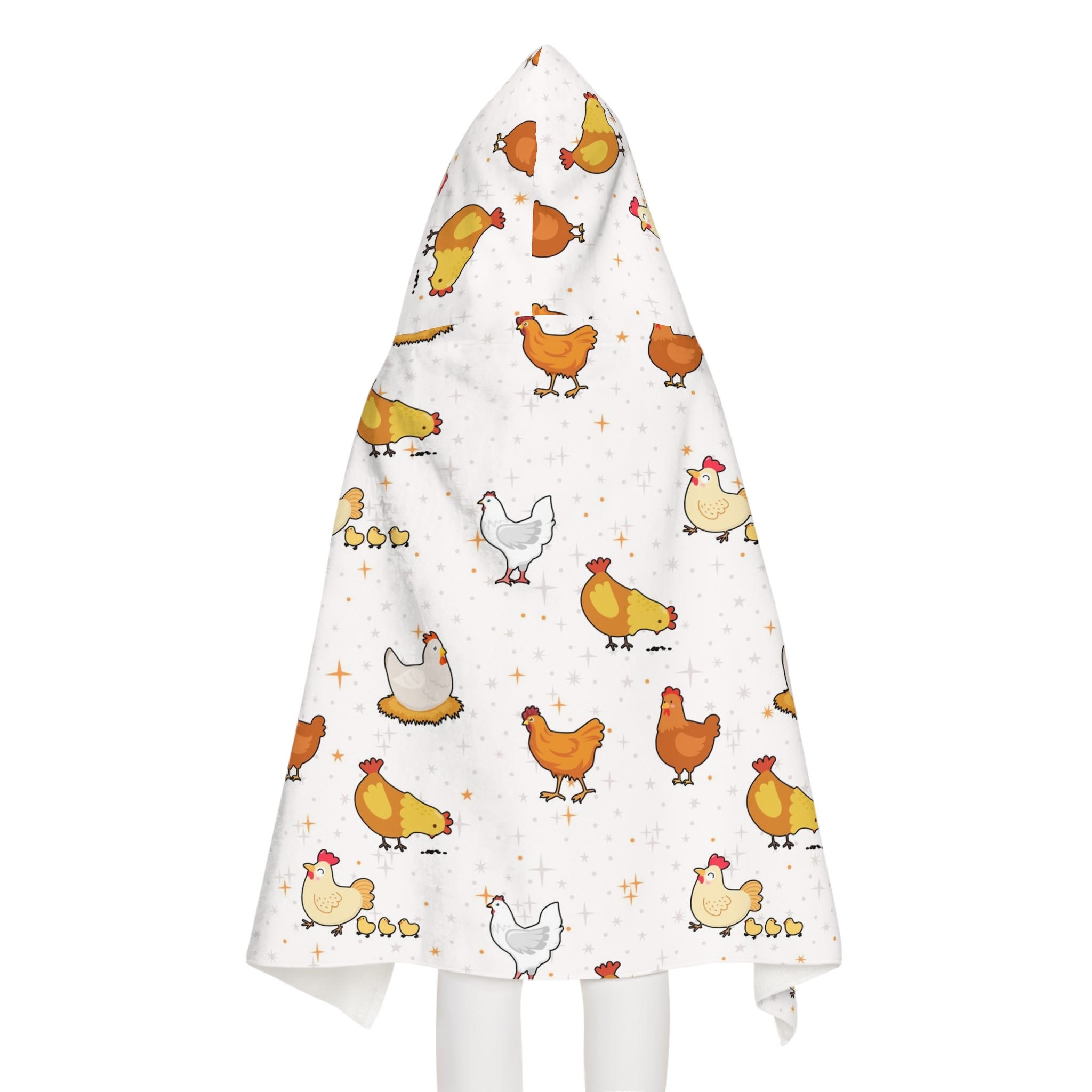 Kids Chicken Hooded Towel – Soft & Absorbent Bath & Beach Wrap