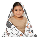 Kids Cat Face Hooded Towel – Soft & Absorbent Bath & Beach Wrap