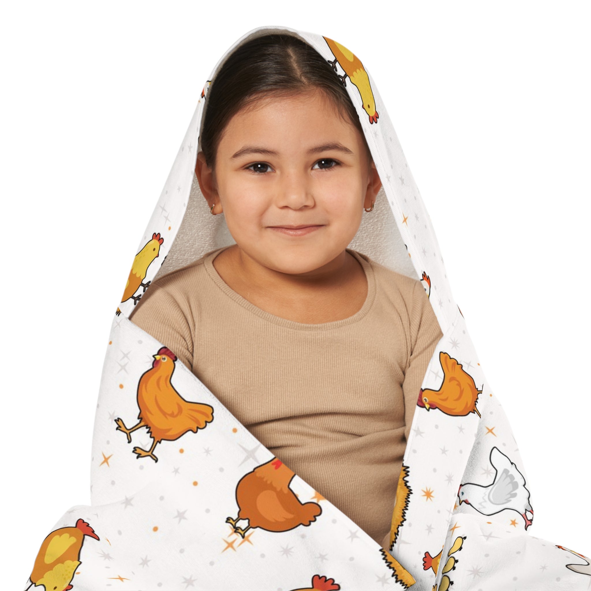 Kids Chicken Hooded Towel – Soft & Absorbent Bath & Beach Wrap