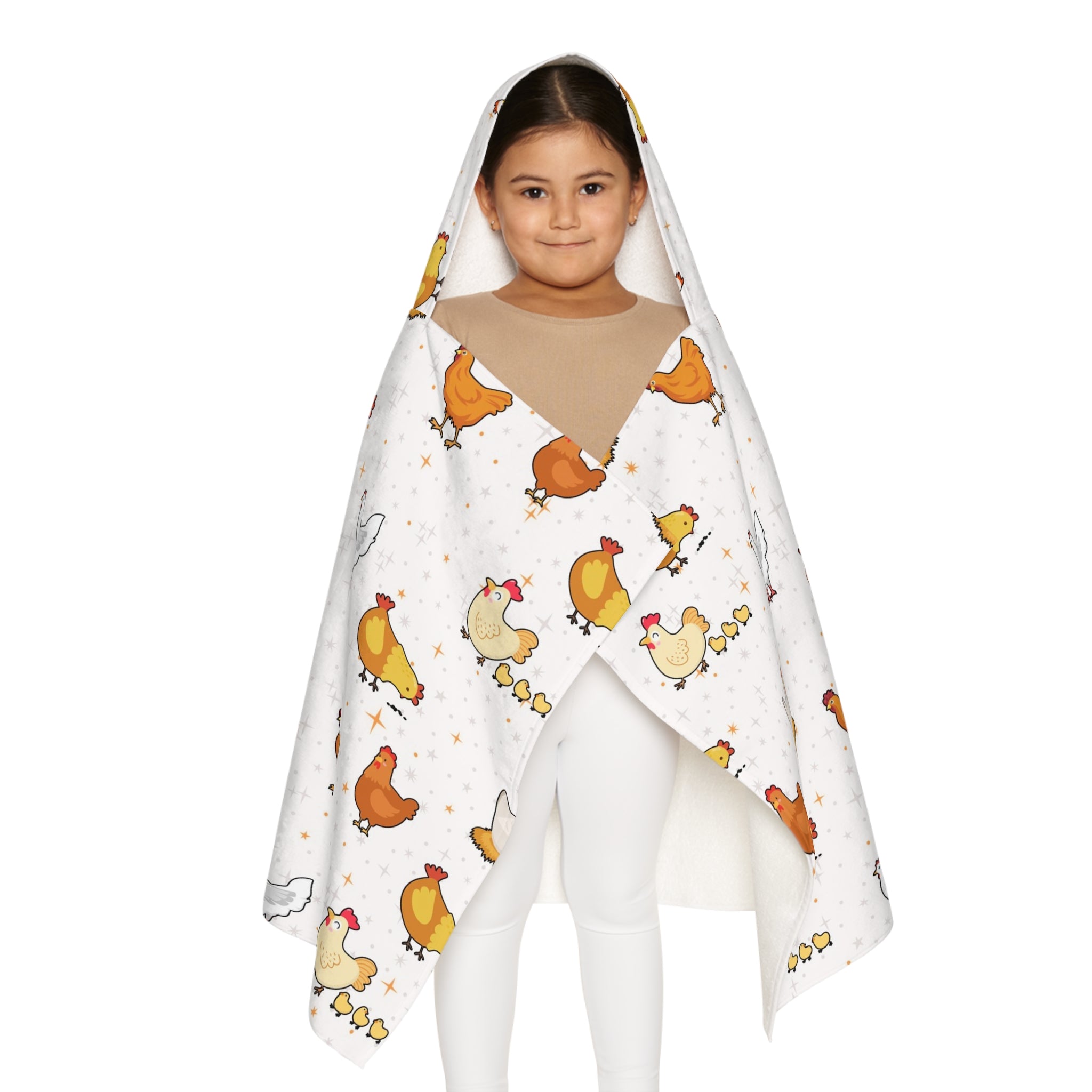 Kids Chicken Hooded Towel – Soft & Absorbent Bath & Beach Wrap