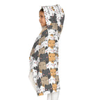 Girls Kawaii Cat Hooded Towel – Soft, Absorbent, and Perfect for Bath & Beach Time