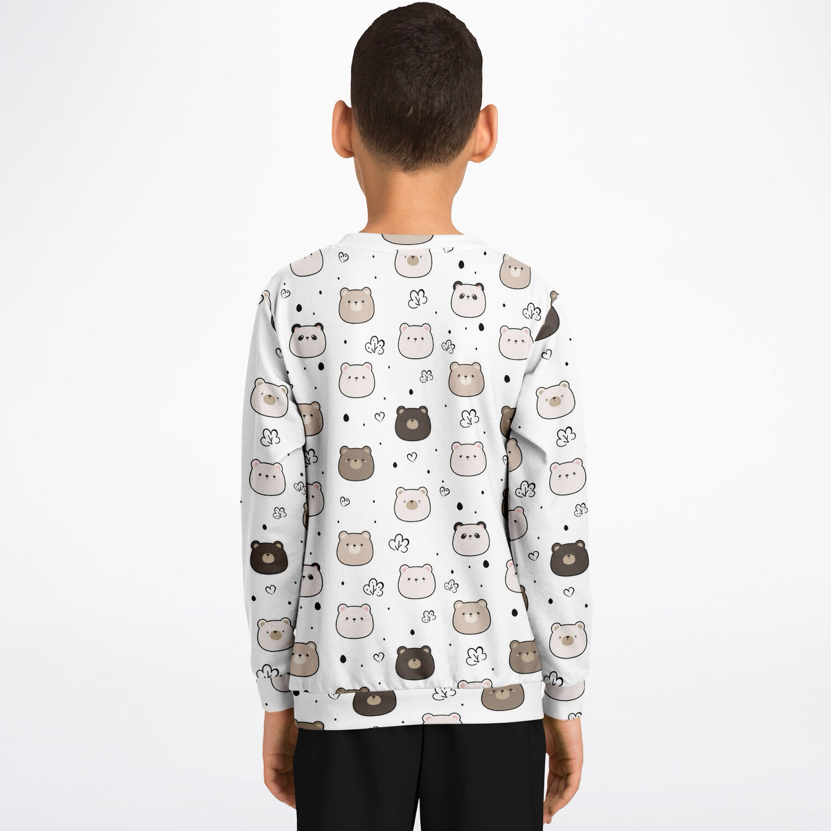 Kids Cute Bear & Panda Sweatshirt – Ultra Soft & Stretchy, Cozy Fleece or Lightweight Sports Fabric Sweatshirt – Ultra Soft & Stretchy, Cozy Fleece or Lightweight Sports Fabric
