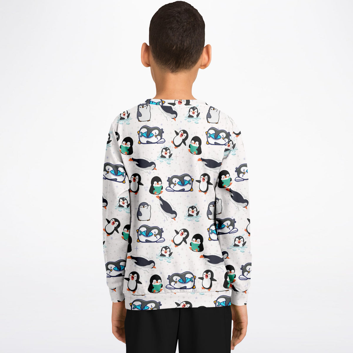 Kids Penguin Sweatshirt – Ultra Soft & Stretchy, Cozy Fleece or Lightweight Sports Fabric Sweatshirt – Ultra Soft & Stretchy, Cozy Fleece or Lightweight Sports Fabric