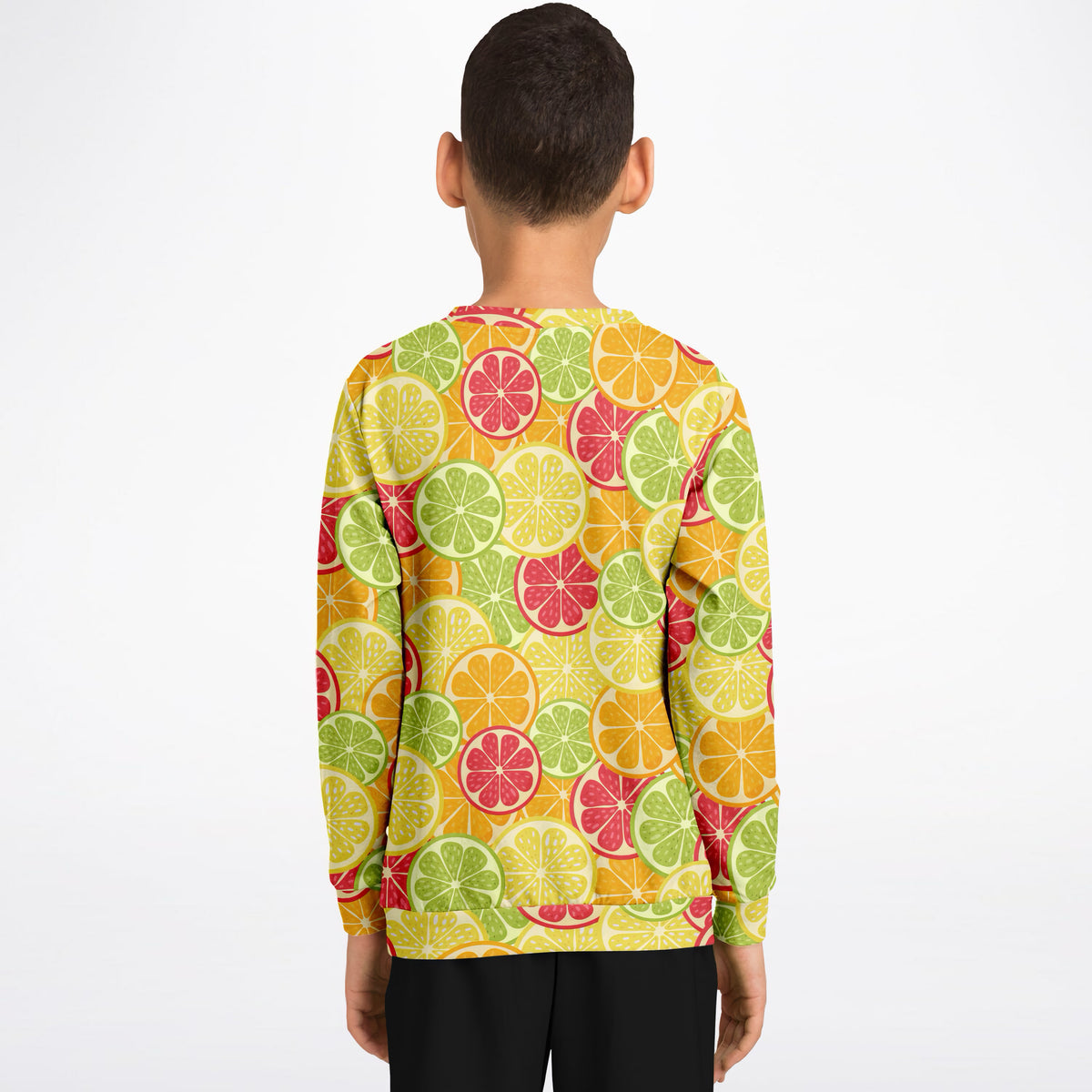 Kids Citrus Fruit Sweatshirt – Ultra Soft & Stretchy, Cozy Fleece or Lightweight Sports Fabric Sweatshirt – Ultra Soft & Stretchy, Cozy Fleece or Lightweight Sports Fabric