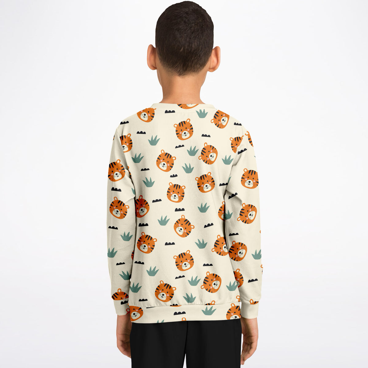 Kids Tiger Face Sweatshirt – Ultra Soft & Stretchy, Cozy Fleece or Lightweight Sports Fabric Sweatshirt – Ultra Soft & Stretchy, Cozy Fleece or Lightweight Sports Fabric