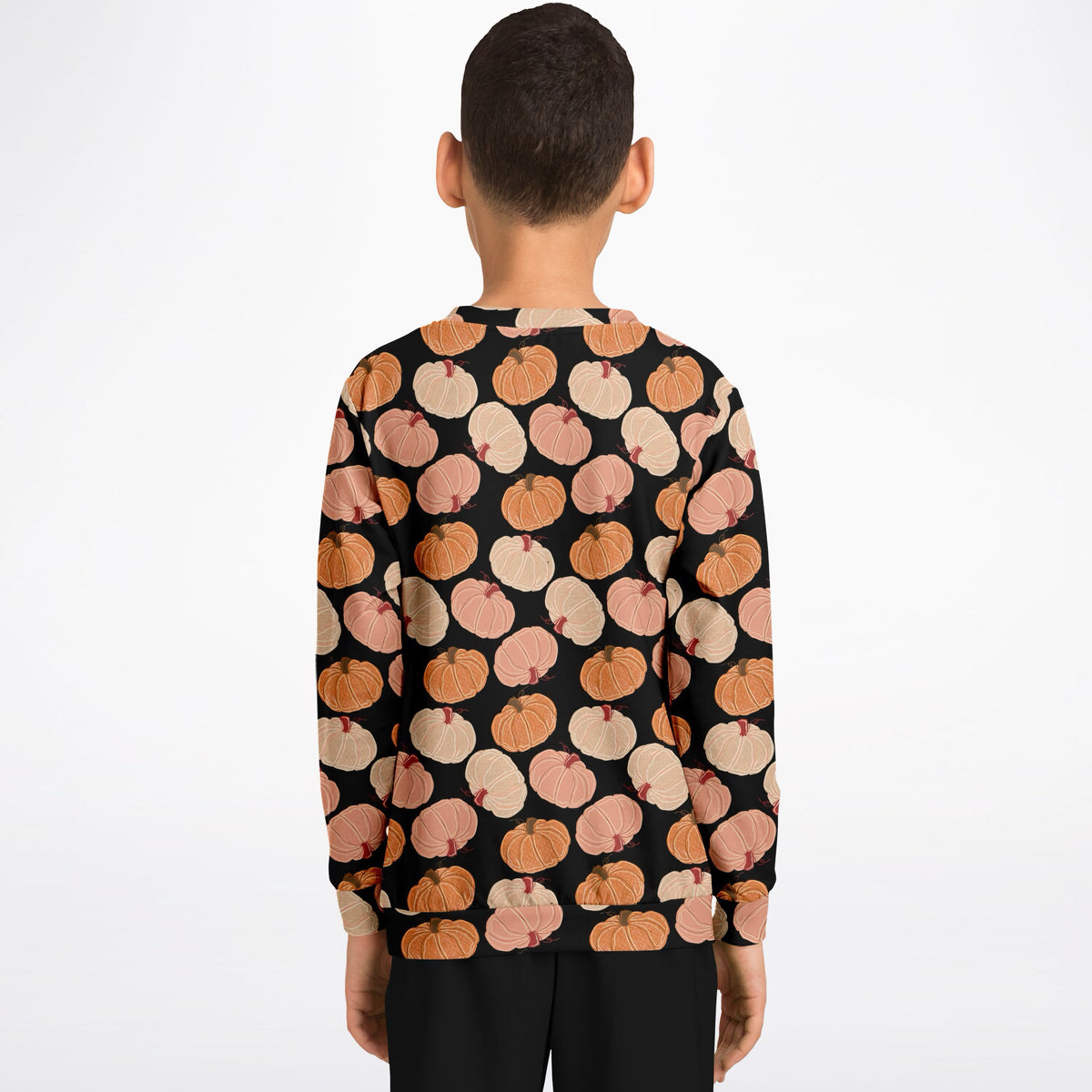 Kids Fall Pumpkin Sweatshirt – Ultra Soft & Stretchy, Cozy Fleece or Lightweight Sports Fabric Sweatshirt – Ultra Soft & Stretchy, Cozy Fleece or Lightweight Sports Fabric