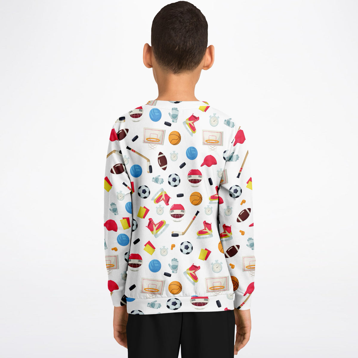Kids Sports Themed Sweatshirt – Ultra Soft & Stretchy, Cozy Fleece or Lightweight Sports Fabric Sweatshirt – Ultra Soft & Stretchy, Cozy Fleece or Lightweight Sports Fabric